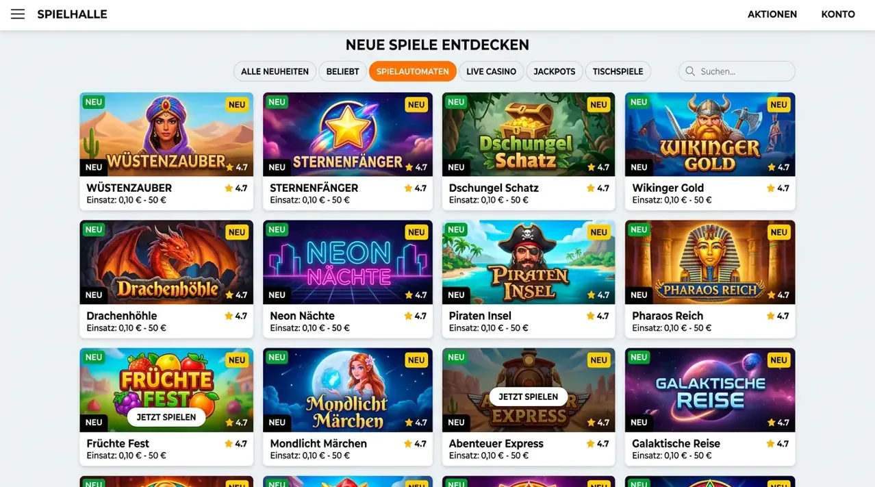 Neu & Instant Win — Rolldorado